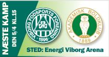 Næste kamp spilles den 5. april 2012 på Energi Viborg Arena